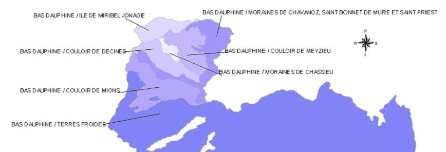 Carte nappe est-lyonnais