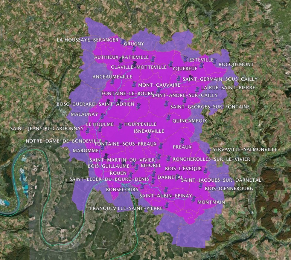 Détail communes et périmètre du SAGE