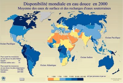 Disponibilité mondiale en eau douce