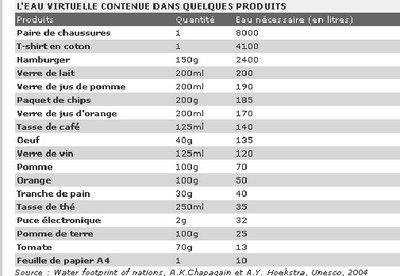 Eau virtuelle