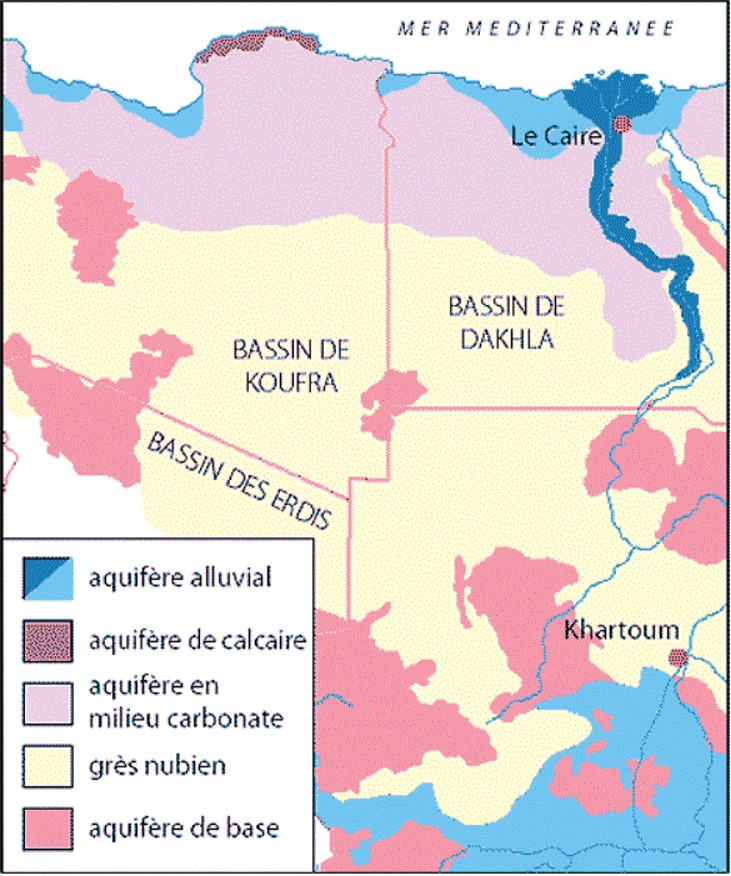 Aquifères, Afrique du Nord