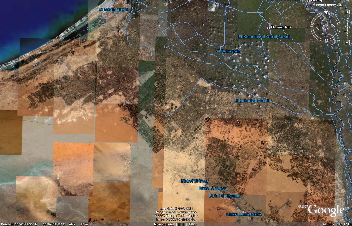 Les marges du delta du Nil