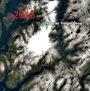 Glacier Folgefonna après