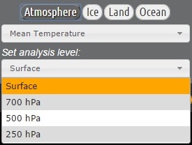 atmosphere set analysis level